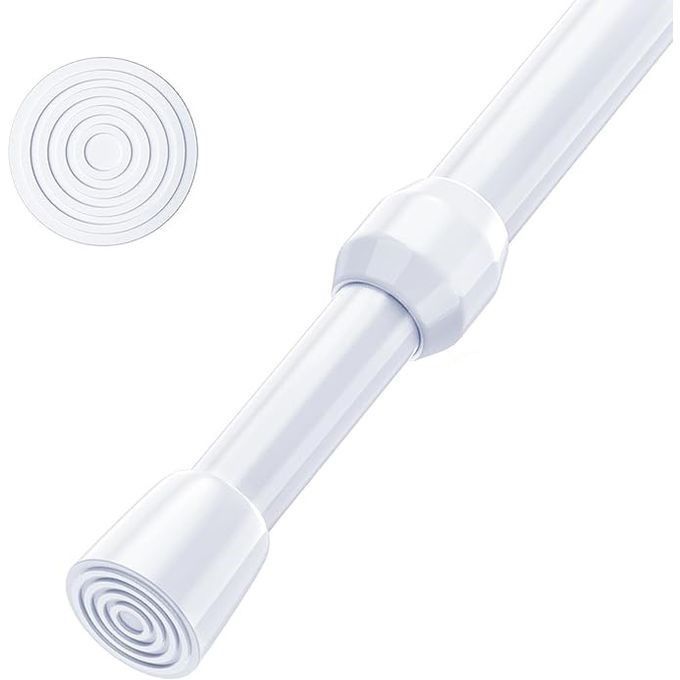 Punch-Free Adjustable Extendable Multi Purpose Telescopic Curtain Rod for Hanging Shower Curtain Wardrobe Bathroom Balcony Shelf